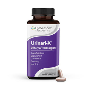 Urinari-X - Urinary Tract Support - Fast Acting UTI Relief - Vitamin Supplement for Healthy Bladder Function & Immunity - D-Mannose, Cranberry, Caprylic Acid, Uva Ursi & Grapefruit - 90 Capsules LifeSeasons buy supplements Au