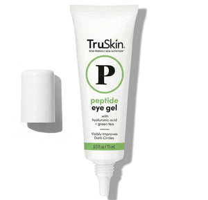 Supplement ProductTruSkin Peptide Eye Cream Gel for Dark Circles, 0.5 fl oz | With Hyaluronic Acid to visibly smooth fine lines, hydrate and depuff tired-looking under eyes with a lightweight feel - Zenith WellnessUSA