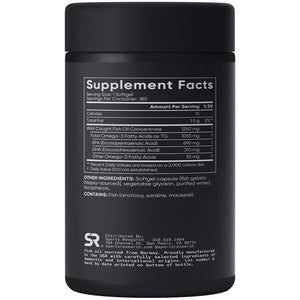 Sports Research Omega-3 Fish Oil, Triple Strength, 180 Softgels Sports Research buy supplements Au
