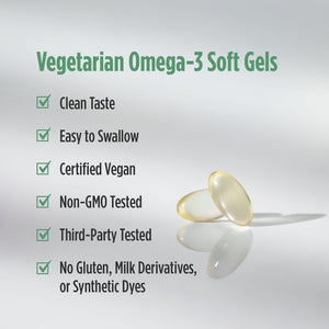 Nordic Naturals Algae DHA - 60 Soft Gels - 500 mg Omega-3 DHA - Certified Vegan Algae Oil - Plant-Based DHA - Brain, Eye & Nervous System Support - Non-GMO - 30 Servings Nordic NaturalsBuy Supplements Australia