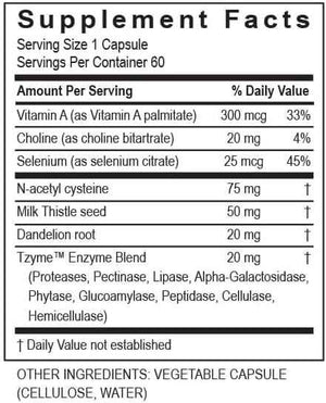 Transformation The Genesis of Good Health Enzymes Professional Protocol Liver Support Formula Supplement with Vitamin A, Herbal Blend & Digestive Enzymes - 60 Capsules