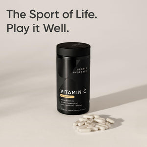 Sports Research High Potency Vitamin C Supplement - Vegan Veggie Capsules for Antioxidant Activity & Immune Support - Non-GMO Verified & Gluten Free - Ascorbic Acid Vitamin C 1000mg, 240 Count Sports Research buy supplements Au