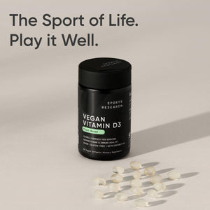 Sports Research Vegan Vitamin D3 5000IU (125 mcg) with Coconut Oil | 100% Plant-Based Vitamin D for Bone, Joint & Immune Support | Carrageenan Free, Vegan Certified & Non-GMO Verified (60 Softgels) Sports Research buy supplements Au