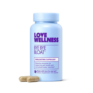 Love Wellness Bye Bye Bloat | Digestive Enzymes for Fast Acting Bloating Relief for Women | Helps Reduce Water Retention & Gas Relief | Supports Digestive Health with Fenugreek & Dandelion | 60 Count Love Wellness buy supplements Au
