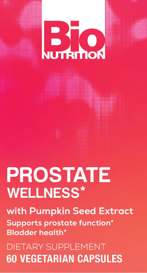 Bio Nutrition Prostate Wellness with Pumpkin Seed Extract 60 Capsules Bio NutritionBuy Supplements Australia
