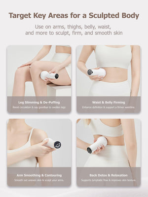 DiDEER Lymphatic Drainage Massager & Anti Cellulite Massage Tool, for Legs, Arms & Belly, Body,Helps Reduce Stretch Marks & Cellulite,with Microcurrent, Light Heat & Vibration DiDEER buy supplements Au