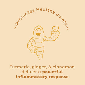 KOS Golden Mylk with Tumeric and Ginger, Organic Superfood Latte Powder, Adaptogen Mushroom Blend - Coffee Creamer, Dessert & Smoothie - Caffeine Free, Vegan, Dairy-Free, Gingerbread Chai, 28 Servings KOS buy supplements Au