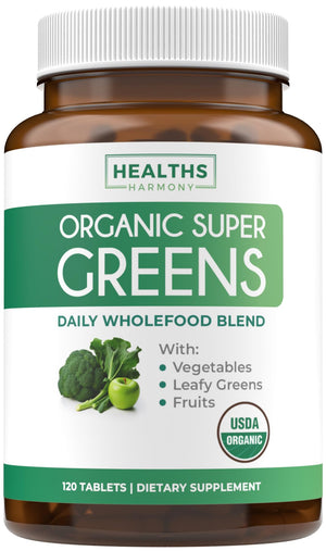 Super Greens & Antioxidants (2-Month Supply) Antioxidant Power Greens Bundle of Organic Super Greens Powder - Complete Superfood (120 Capsules) & Super Antioxidants - Powerful Superfood (120 Capsules) Healths Harmony buy supplements Au