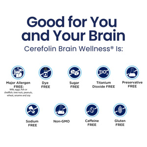 Cerefolin Brain Wellness, Targeted Nutrition for Cognitive Support, Improves Memory, Focus & Concentration, L-Methylfolate, NAC, B12, Neurologist Recommended (30 Count) Cerefolin buy supplements Au