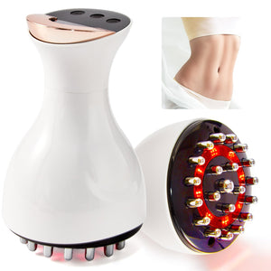 Kitusi Lymphatic Drainage Massager & Anti Cellulite Massage Tool, for Legs, Arms & Belly, Body,Helps Reduce Stretch Marks & Cellulite,with Microcurrent, Light Heat & Vibration (White) Kitusi buy supplements Au
