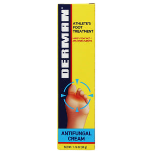 Derman Cream for The Treatment of Athlete's Foot, 2-Pack of 1.76 Oz Each, 2 Tubes Derman buy supplements Au