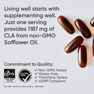 Sports Research CLA - 1250mg with Active Conjugated Linoleic Acid for Men and Women | Non-GMO, Soy & Gluten Free - 95% (180 Softgels)… Sports Research buy supplements Au