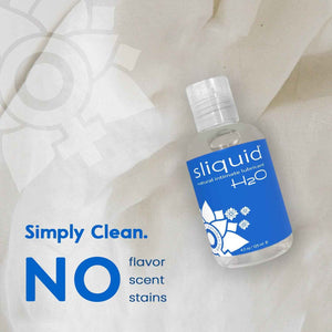 Sliquid H2O Water Based Lube Lubricant for Sex, Glycerin Free Personal Lubricant (4.2 Oz) Clear, Unscented