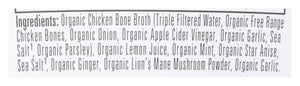 Bonafide Provisions Fresh Organic Be Well Broth with Lemon, Mint & Ginger Organic Chicken Bone Broth, Frozen 8 fl oz - Gluten-Free, Grain-Free, Paleo and Keto Friendly Bonafide Provisions buy supplements Au