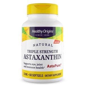 Healthy Origins Astaxanthin AstaPure 12 mg, 150 Softgels