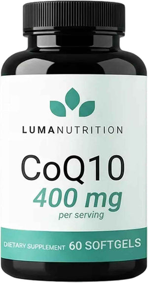 Luma Nutrition CoQ10 400mg Softgel Supplement - 60 Liquid Softgels