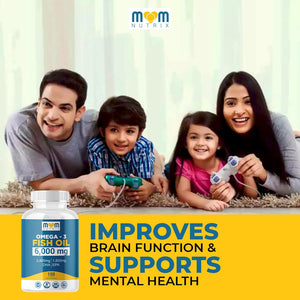 Omega 3 Fish Oil with Maximum EPA DHA - Supports Brain, Liver, Heart & Immunity - Made in The USA - 150 Softgels MOM NUTRIXΒ buy supplements Au