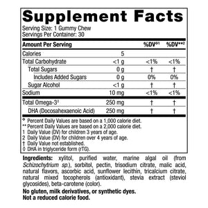Nordic Naturals Zero Sugar Children’s DHA Vegetarian Gummy Chews - Passion Fruit Lemon Flavor - 30 Gummies - Vegan Algae Oil Omega-3 Supplement for Kids Brain & Cognition Support - 30 Servings Nordic NaturalsBuy Supplements Australia