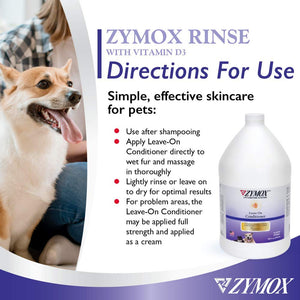 ZYMOX Leave-in Conditioner with Vitamin D3 for Cats & Dogs, 1gal Zymox buy supplements Au