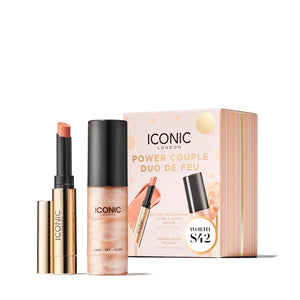 ICONIC LONDON Power Couple Gift Set | Includes Melting Touch Lip Balm (Undone) and Prep-Set-Glow (Original) ICONIC LONDON buy supplements Au