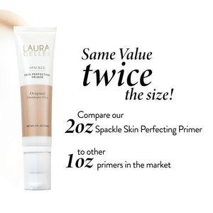 LAURA GELLER NEW YORK Spackle Primer - Champagne Glow - Super-Size 2 Fl Oz - Hyaluronic Acid Makeup Primer for Mature Skin LAURA GELLER NEW YORK buy supplements Au
