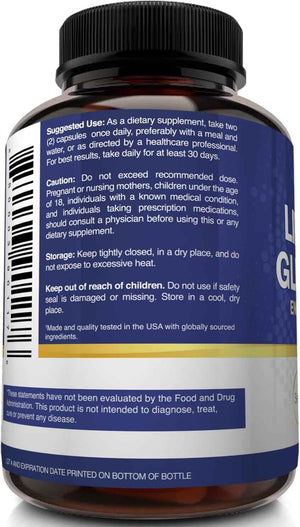 NutriFlair Liposomal Glutathione Supplement 700mg - Setria® Reduced L-Glutathione, 60 Capsules