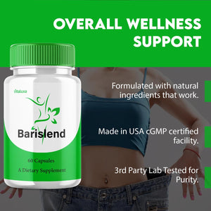 Barislend Capsules, Barisland Pills Pink Salt Blend for Women, Barislends Maximum Strength Supplement Official Advanced Formula Natural Energy Fitness Support, Bari Slend Review (60 Capsules) Vitaluxa buy supplements Au