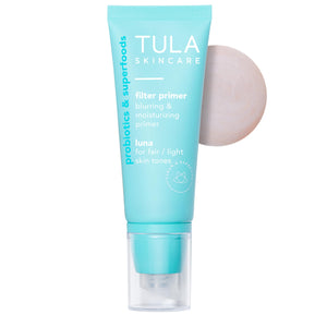 TULA Skin Care Face Filter Blurring and Moisturizing Primer - Luna, Evens the Appearance of Skin Tone & Redness, Hydrates & Improves Makeup Wear, 1fl oz TULA buy supplements Au