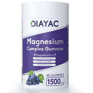 Magnesium Complex Gummies, Individually Packaged Magnesium Supplement, Magnesium Chelate, Bisglycinate, Malate, Citrate, Taurate Chewable for Women & Men,Sleep&Muscle&Nerve Health, Vegan 90 Counts DIAYAC buy supplements Au