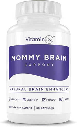 Mommy Brain Postnatal Supplement (60 Capsules) for Cognitive Health, Mood, Energy with GPC and CDP Choline, Phosphatidylserine, Omega-3 DHA