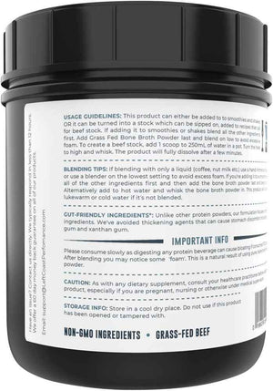 Left Coast Performance Pure Bone Broth and Multi Collagen Powder for Joint, Hair, Skin, and Nails Support
