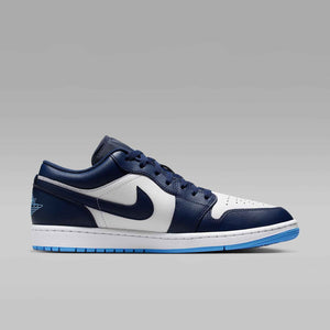 Air Jordan 1 Low Men's Shoes (Midnight Navy/White/University Blue) Size 10