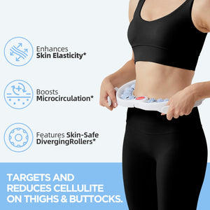 MZDXJ Cellulite Massage Tool - Lymphatic Drainage Massager - Muscle Roller, Deep Fascia Massage, Dimpled Skin Removal, Legs/Thighs/Buttocks, Anti-Cellulite Roller, Smooth Skin (14 Wheel - Blue) MZDXJ buy supplements Au