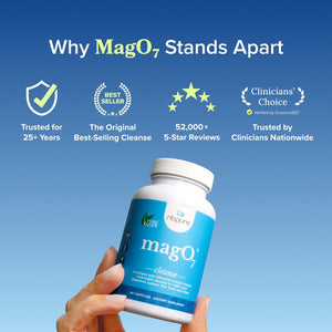 nbpure MagO7 - Natural Colon Cleanse & Detox Powder - Occasional Constipation Relief, Stool Softener, & Bloating Support for Men & Women - Ozonated Magnesium Oxide, 150 Gram nbpure buy supplements Au