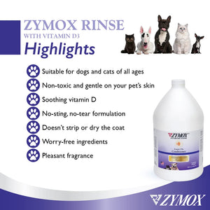 ZYMOX Leave-in Conditioner with Vitamin D3 for Cats & Dogs, 1gal Zymox buy supplements Au