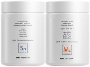 Codeage Multi Collagen Protein Capsules 5 Types, Ashwagandha Withania Somnifera & Organic Amla Berry + SBO Probiotic Blend 50 Billion CFU Bundle, Lactobacillus Plantarum, Bacillus Subtilis, Non-GMO CodeageBuy Supplements Australia