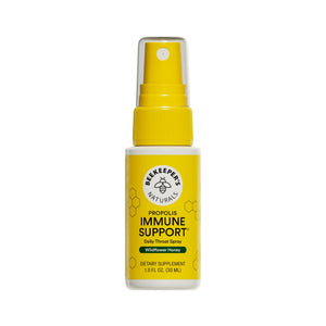 Propolis Throat Spray by Beekeeper's Naturals - 95% Bee Propolis Extract, Natural Immune Support & Sore Throat Relief - Antioxidants, Keto, Paleo, Gluten-Free (1.0 oz)(Pack of 1) Beekeeper's Naturals buy supplements Au