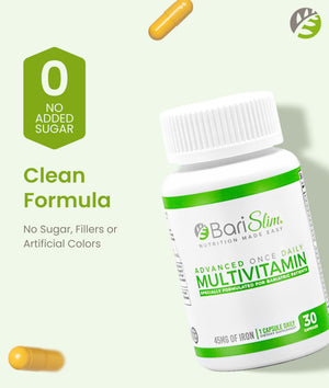 BariSlim Advanced Once Daily Bariatric Multivitamin Capsule - 45 mg of Iron - Bariatric Vitamin for Post Bariatric Surgery Including Gastric Bypass and Gastric Sleeve | 30 Day Supply BariSlim buy supplements Au
