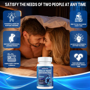 Oohma New Male Enhancing Supplement, Designed to be Fast Acting for Blood Flow to Gain Length & Girth + Stamina, Maca, Epimedium, and Other Natural Ingredients, 3rd Party Tested Supplement 60 Tablets Oohma buy supplements Au