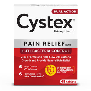 Cystex Dual-Action UTI Pain Relief & Prevention Tablets - 2-in-1 Formula Relieves Burning, Urgency, & Discomfort While Slowing Bacterial Growth - Non-Staining, Fast-Acting - 48-Count Cystex buy supplements Au