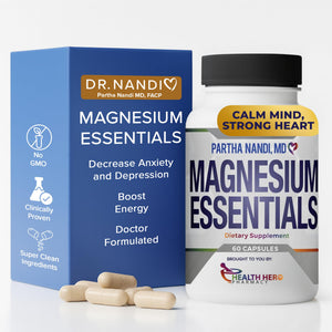 Triple Magnesium Citrate, Malate & Glycinate Complex Supplement โ Supports Sleep, Stress, Muscle, Nerve & Heart Health โ Advanced High-Absorption Formula โ 235mg โ 60 Capsules Partha Nandi, MDย buy supplements Au