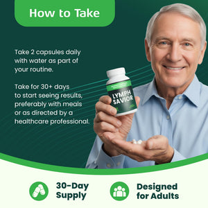Lymph Savior - Plant-Based Lymphatic Support Supplement with Red Clover, Horse Chestnut & Burdock Root for Fluid Balance & Daily Wellness - Non-GMO, Made in USA - 30-Day Supply, 1 Bottle Lymph SaviorBuy Supplements Australia