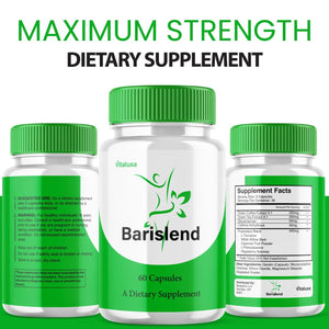 Barislend Capsules, Barisland Pills Pink Salt Blend for Women, Barislends Maximum Strength Supplement Official Advanced Formula Natural Energy Fitness Support, Bari Slend Review (60 Capsules) Vitaluxa buy supplements Au