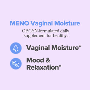 MENO Vaginal Moisture Support Capsules – OBGYN-Formulated to Support Healthy Vaginal Moisture, Mood & Relaxation – Hormone-Free Supplements with Maca Root & Fenugreek Seed Extract – 30 Servings O Positiv buy supplements Au