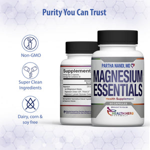 Triple Magnesium Citrate, Malate & Glycinate Complex Supplement โ Supports Sleep, Stress, Muscle, Nerve & Heart Health โ Advanced High-Absorption Formula โ 235mg โ 60 Capsules Partha Nandi, MDย buy supplements Au