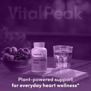 Vital Peak® Hawthorn Peak 900 mg - Supports Heart & Cardiovascular Health - Hawthorn Berry Leaf Extract Supplement - Promotes Overall Wellness - Vegan, Gluten Free, Dairy Free, Non-GMO - 60 Capsules