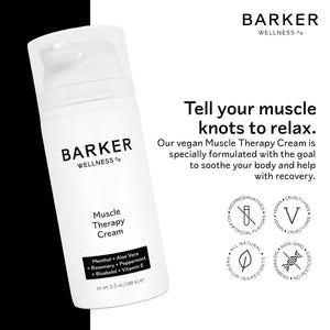 Barker Wellness Soothing Muscle Therapy Cream | Advanced Joint & Muscle Relief for Recovery & Relaxation | Enriched with Antioxidants & Moisturizing Vitamin E | All-Natural Vegan Formula (100ml) Barker Wellness CoBuy Supplements Australia