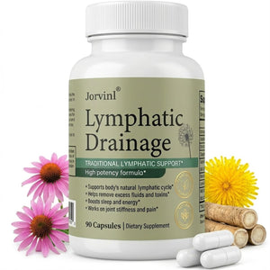 Lymphatic Drainage Capsules - Ease Body Heaviness & Facial Puffiness - Supports Natural Fluid Balance & Metabolism、Joint Discomfort - with Echinacea & Dandelion - 90 Vegan Capsules & Non-GMO Jorvinl buy supplements Au
