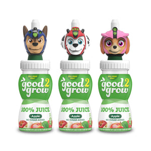 good2grow Apple Juice - 100% Juice Drinks for Kids, Fruit Juice No Sugar Added, 6 Fl Oz Juice Bottles with Spill-Proof PAW Patrol Character Tops (3 Pack) good2grow buy supplements Au