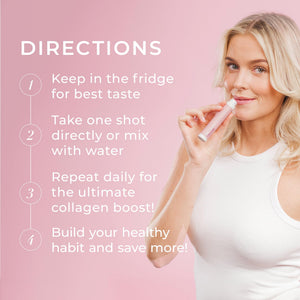 Swedish Collagen Deluxe, 12,500 mg Hydrolyzed Marine Collagen Liquid Supplement - 20 x 25 ml Daily Shots | Hyaluronic Acid, Biotin & Vitamin C for Healthy Hair, Skin, Nails & Joints | Sugar-Free Swedish Collagen buy supplements Au